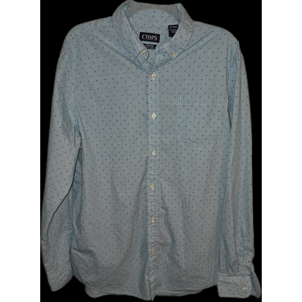 Chaps Ralph Lauren Shirt Men's XL Floral Long Sleeve Button Down Easy Care